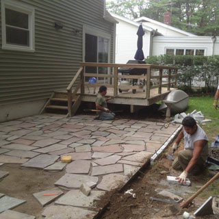 Building a patio with pavers in Westchester NY